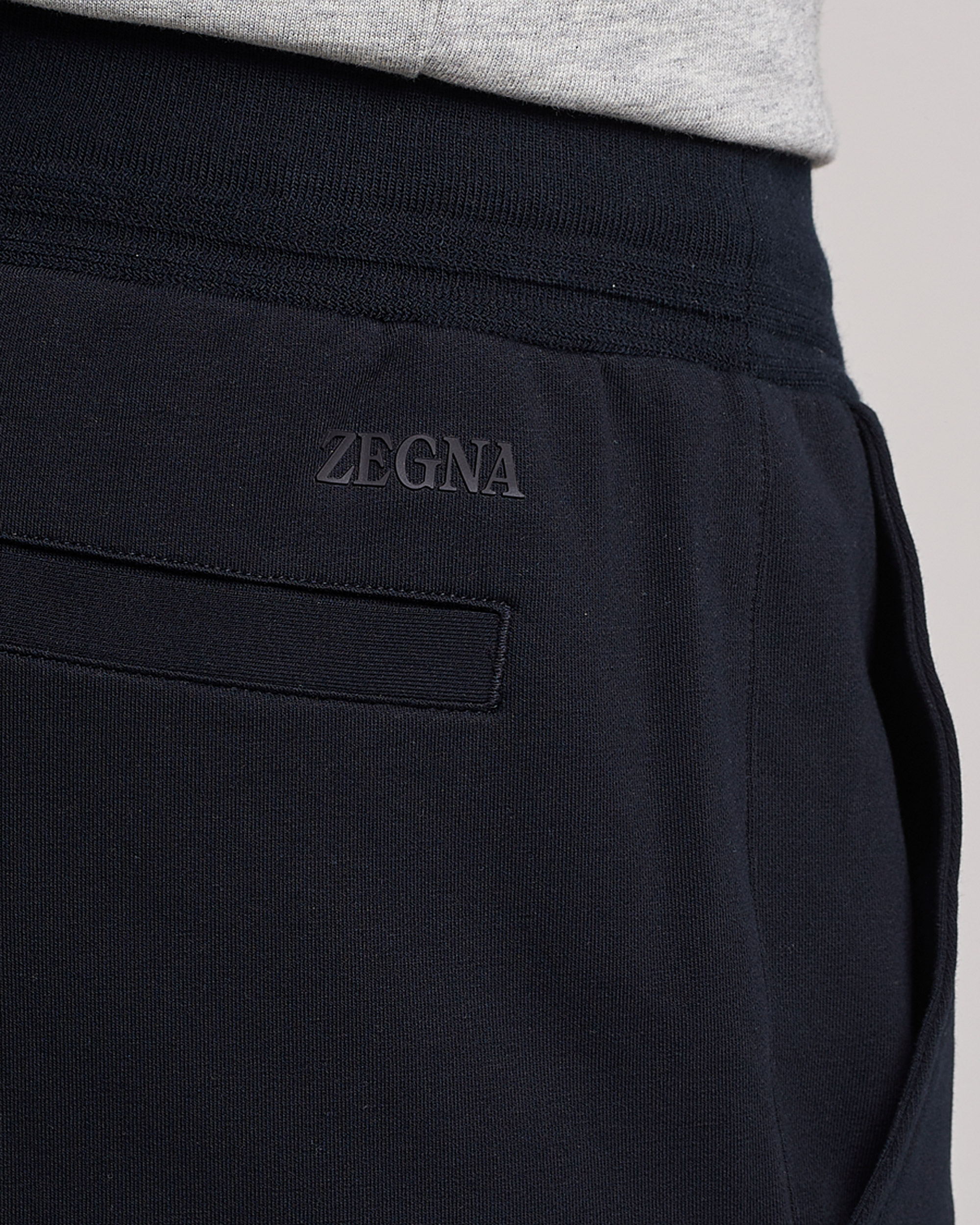 Men | Trousers | Zegna | Cotton Stretch Joggers Navy