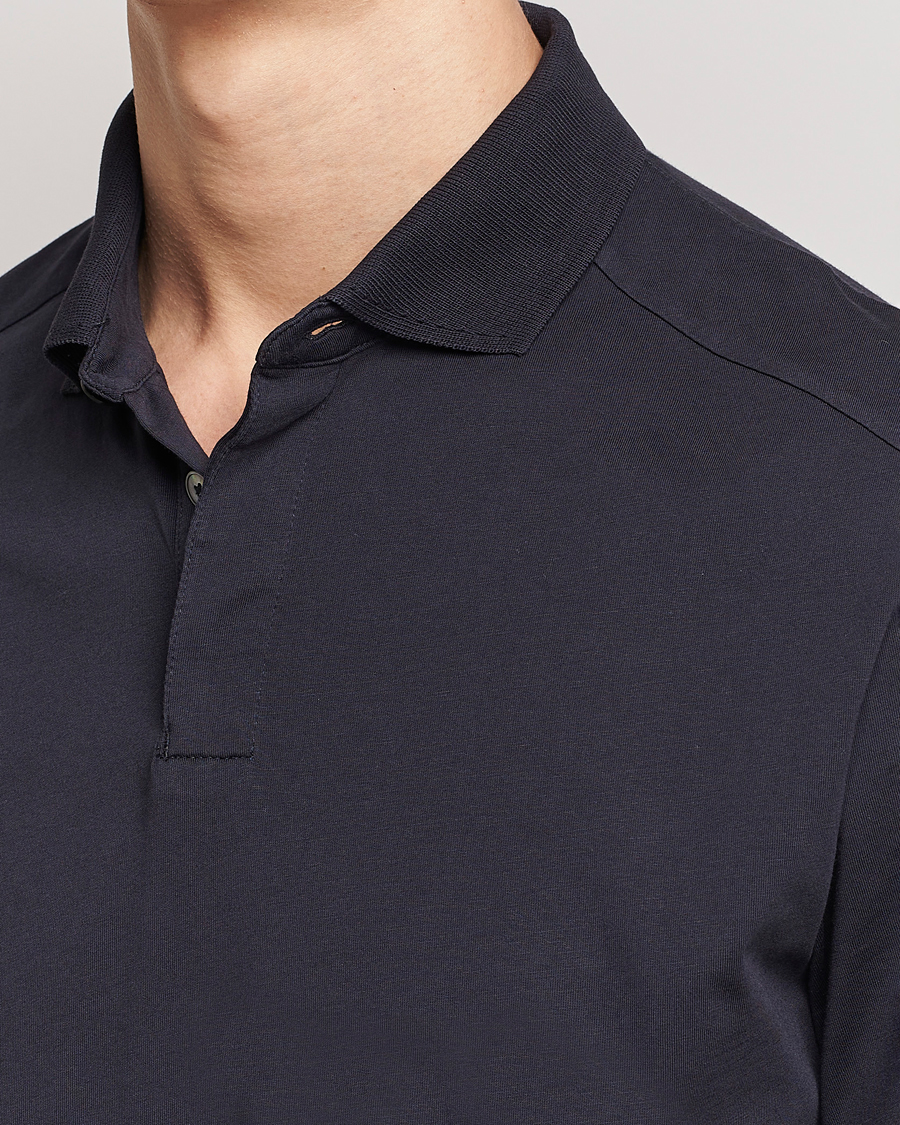 Men | Polo Shirts | Zegna | Cotton Jersey Polo Navy