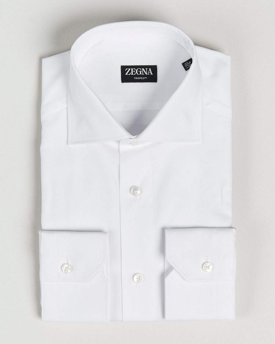 Men | Shirts | Zegna | Slim Fit Trofeo Dress Shirt White