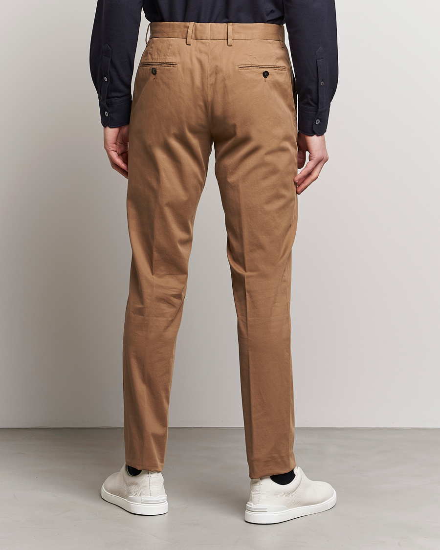 Men | Trousers | Zegna | Slim Fit Premium Cotton Chinos Khaki