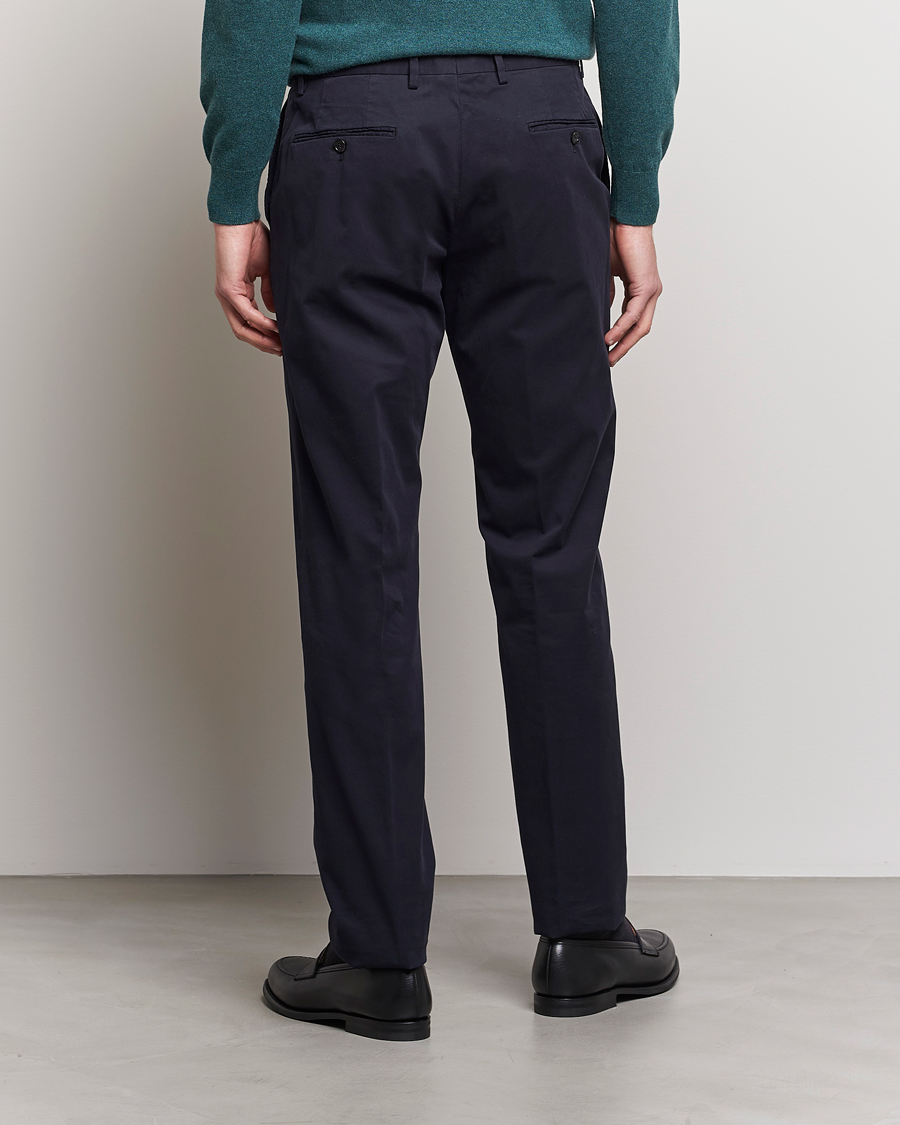 Men | Trousers | Zegna | Slim Fit Premium Cotton Chinos Navy