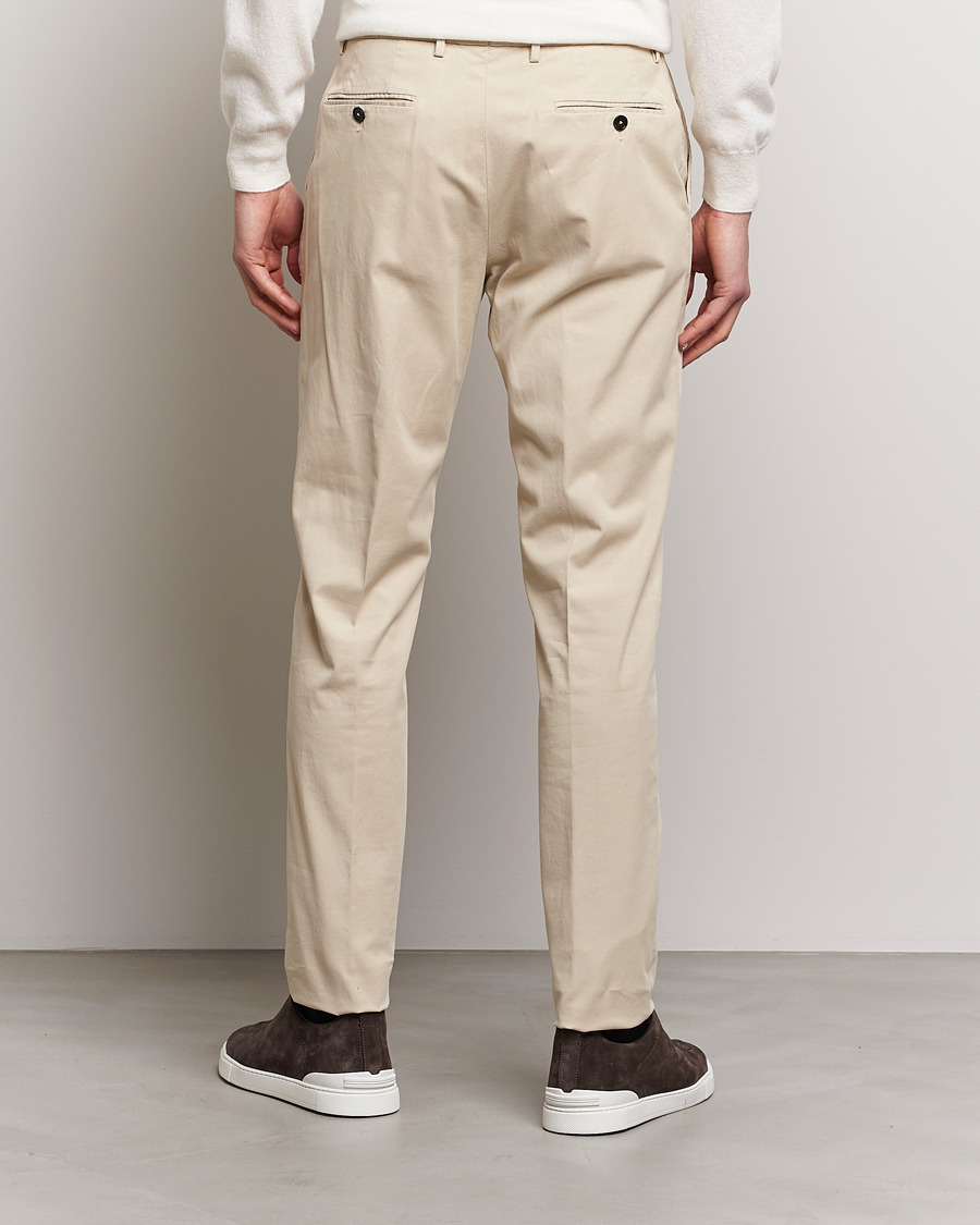 Men | Trousers | Zegna | Slim Fit Premium Cotton Chinos Off White