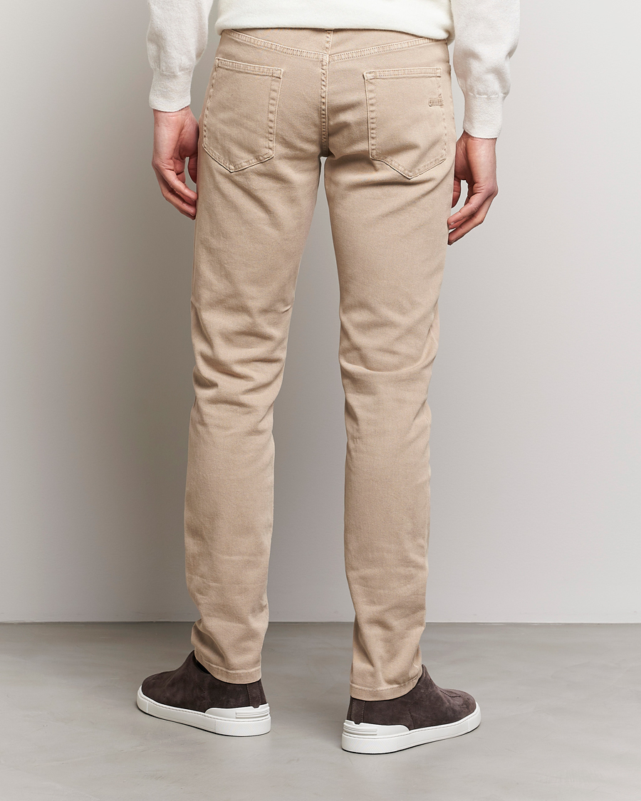 Men | Trousers | Zegna | Slim Fit Dyed 5-Pocket Pants Brown