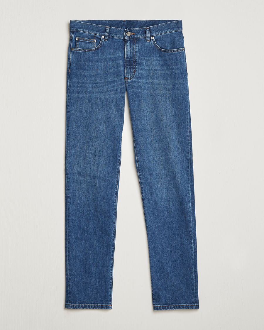 Men | Jeans | Zegna | Slim Fit Stretch Denim Jeans Stone Wash