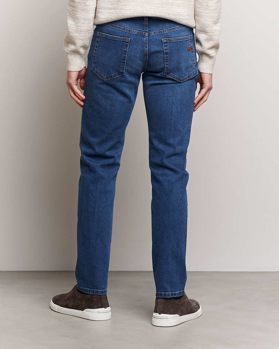 Men | Jeans | Zegna | Slim Fit Stretch Denim Jeans Stone Wash