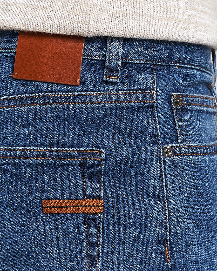 Men | Jeans | Zegna | Slim Fit Stretch Denim Jeans Stone Wash