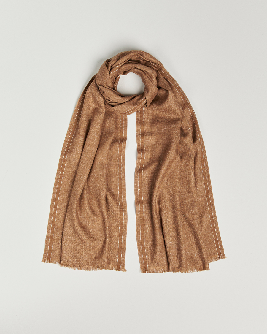 Men | Zegna Oasi Cashmere/Linen Scarf Beige | Zegna | Oasi Cashmere/Linen Scarf Beige