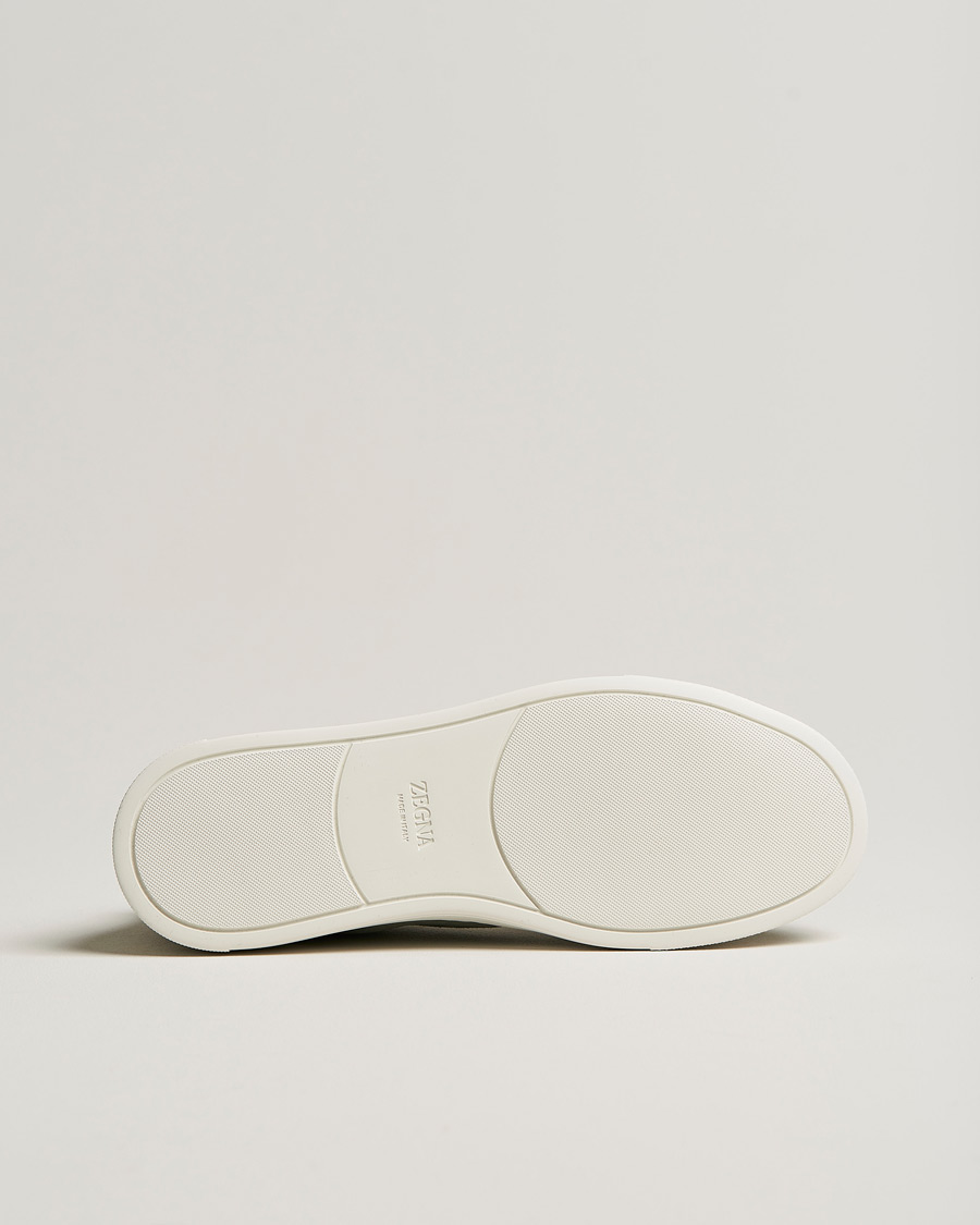 Men | Zegna Triple Stitch Sneakers Olive Suede | Zegna | Triple Stitch Sneakers Olive Suede