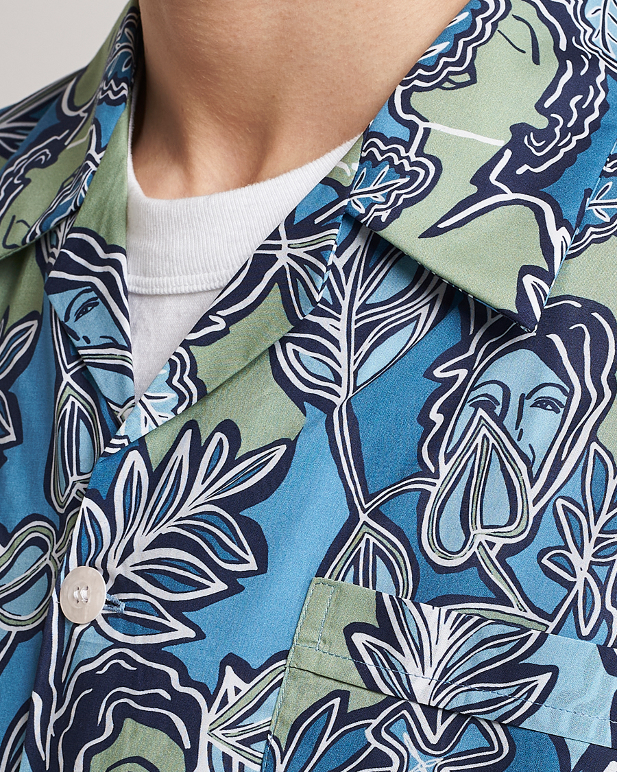 Men | Pyjamas & Robes | Derek Rose | Shortie Printed Cotton Pyjama Set Multi