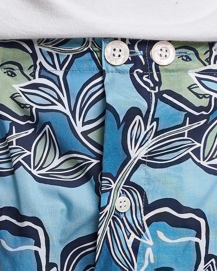 Men | Pyjamas & Robes | Derek Rose | Shortie Printed Cotton Pyjama Set Multi