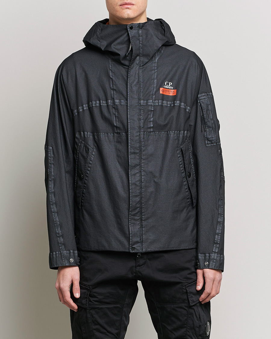Men | CP Company Coats & Jackets | C.P. Company | GORE-TEX Infinium Nylon Hood Jacket Black