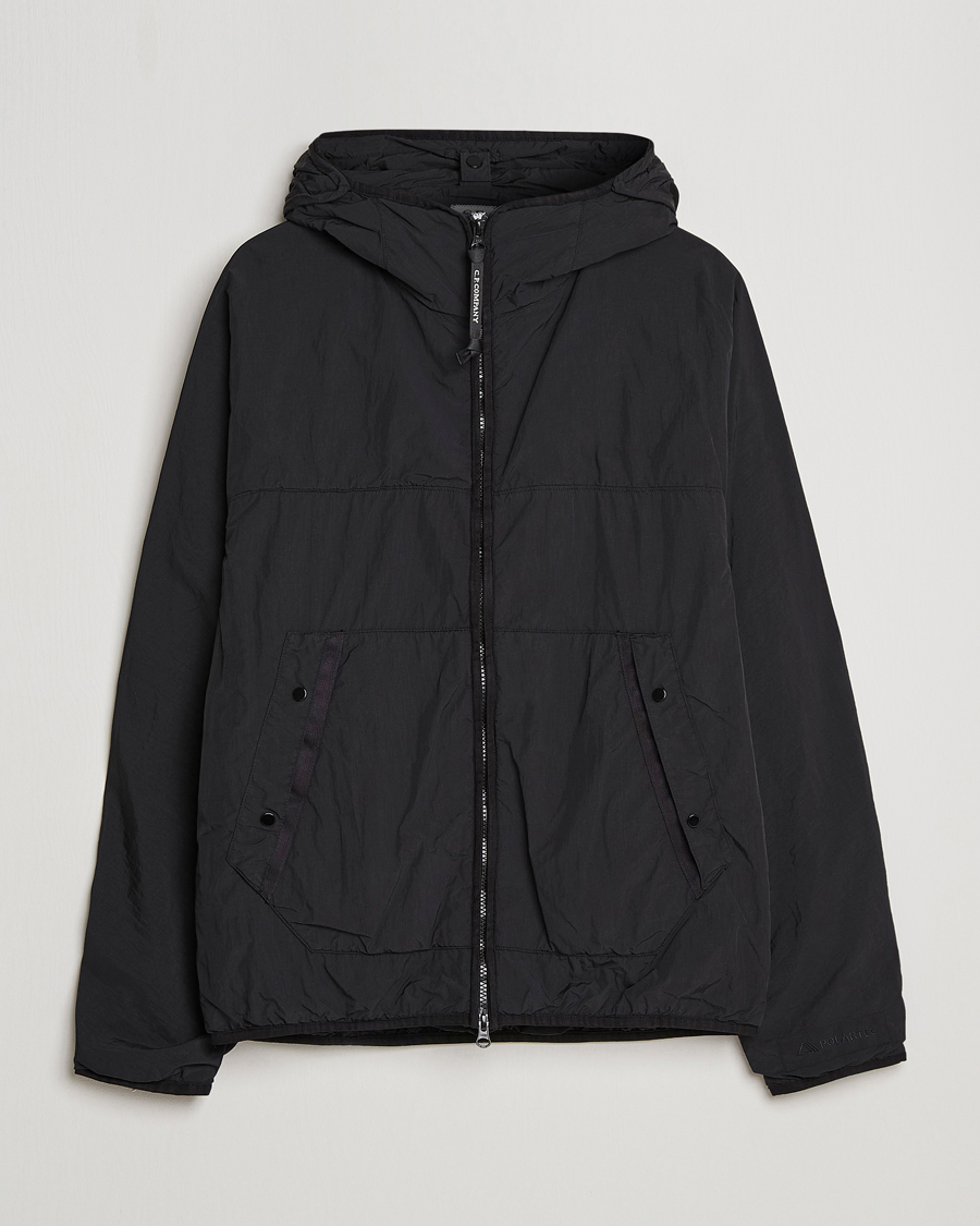 Men | Coats & Jackets | C.P. Company | Polartek G.D.P.Nylon Hood Jacket Black