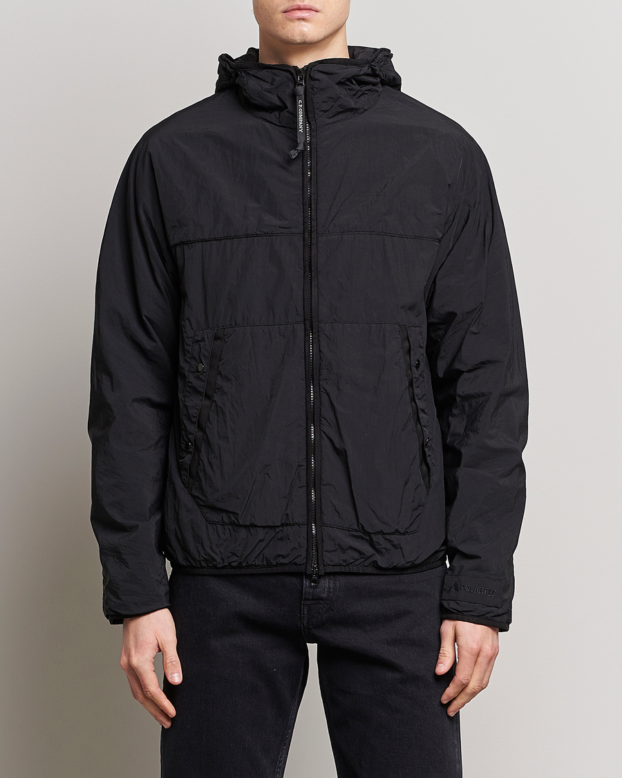 Men | CP Company Coats & Jackets | C.P. Company | Polartek G.D.P.Nylon Hood Jacket Black