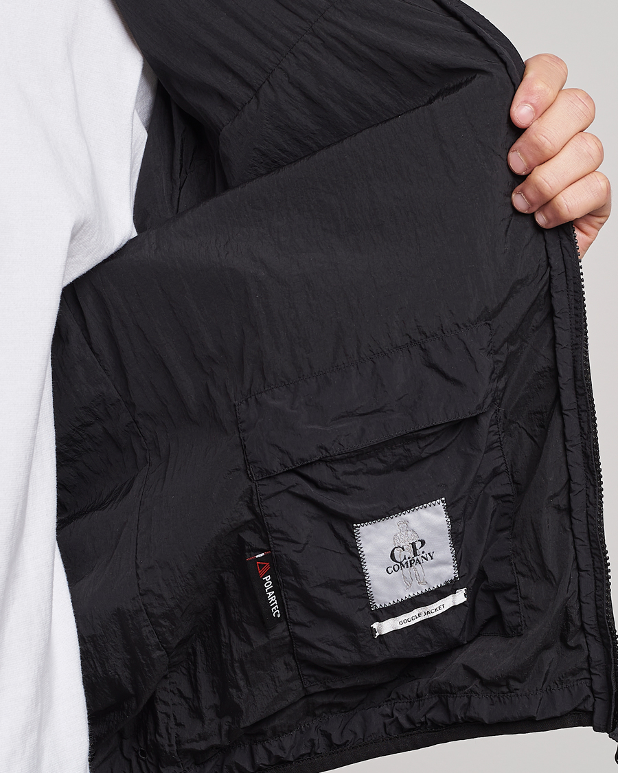 Men | Coats & Jackets | C.P. Company | Polartek G.D.P.Nylon Hood Jacket Black