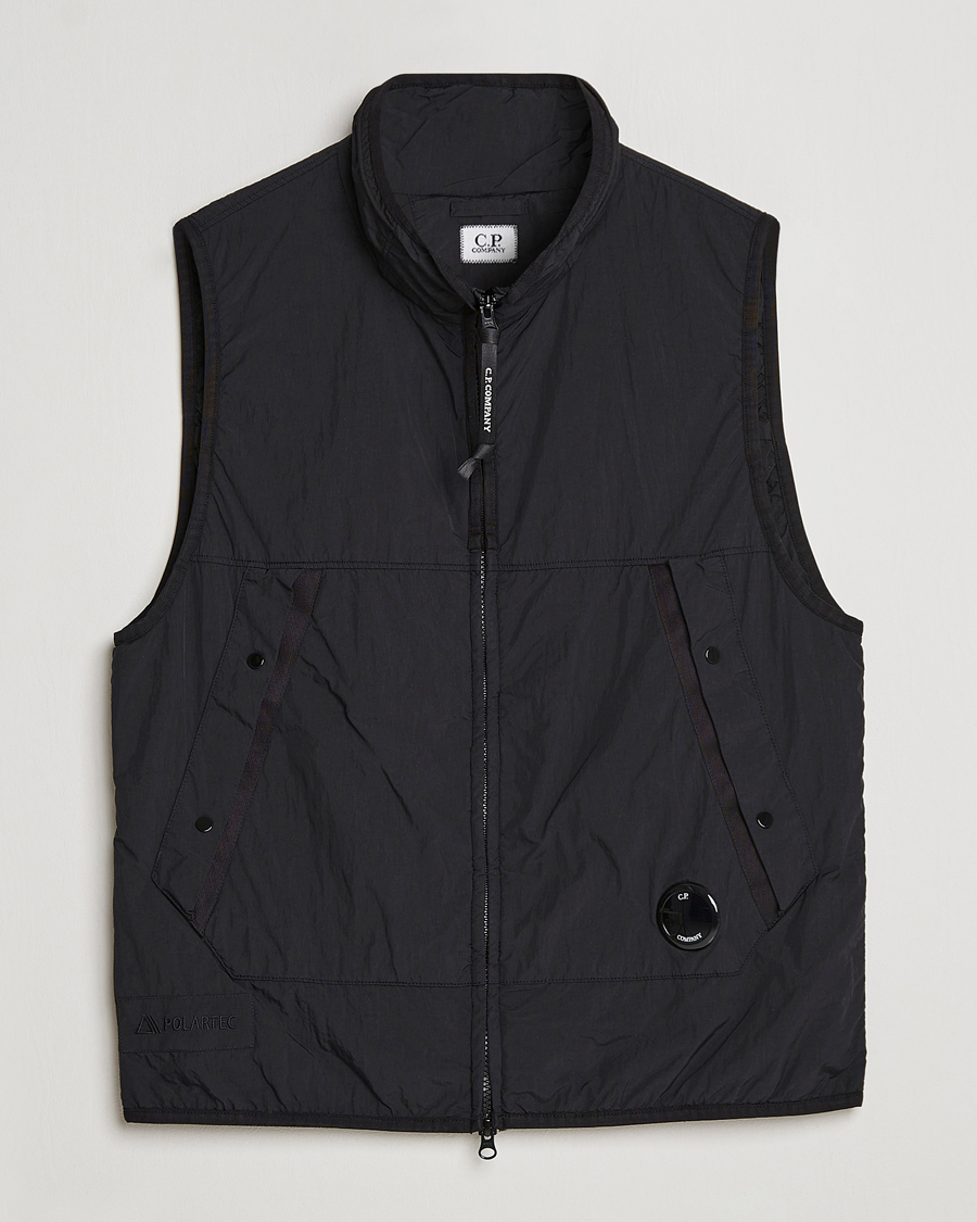 Men | C.P. Company Polartek G.D.P.Nylon Vest Black | C.P. Company | Polartek G.D.P.Nylon Vest Black
