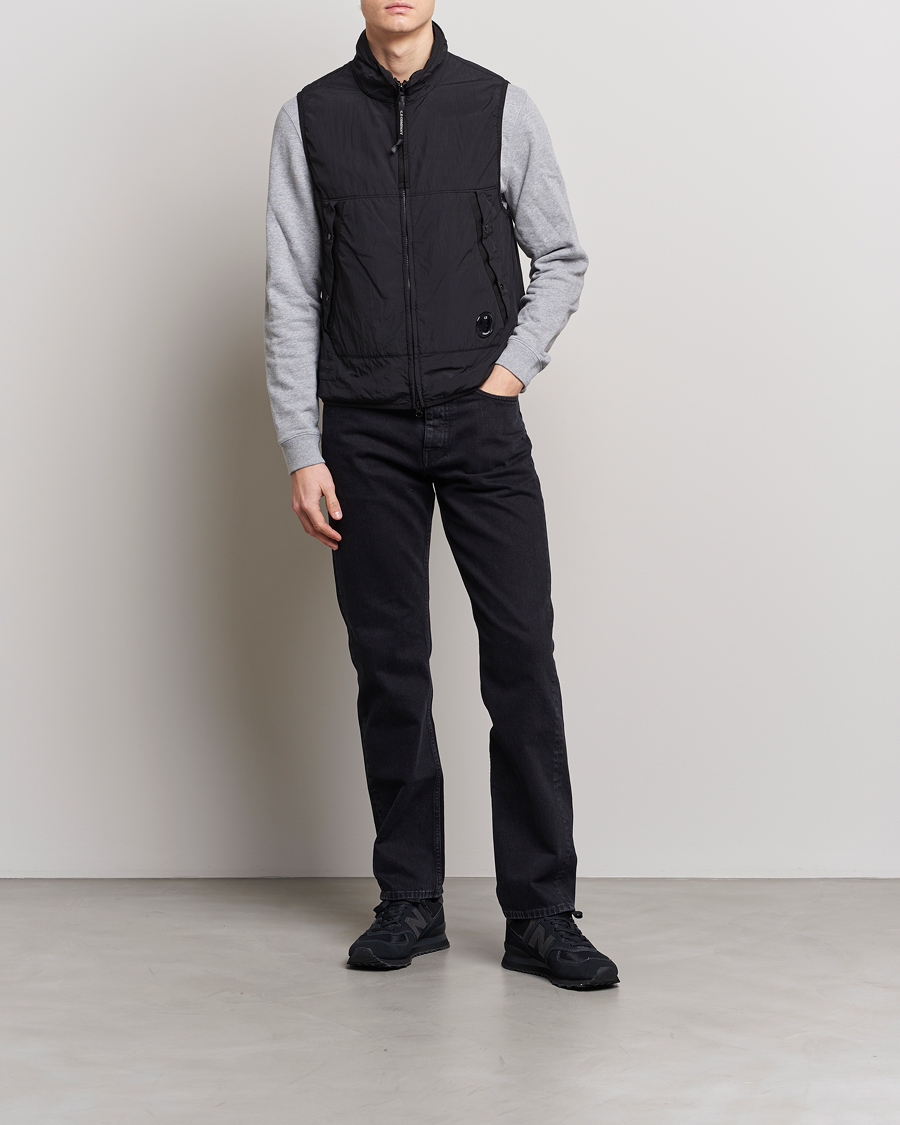 Men | C.P. Company Polartek G.D.P.Nylon Vest Black | C.P. Company | Polartek G.D.P.Nylon Vest Black