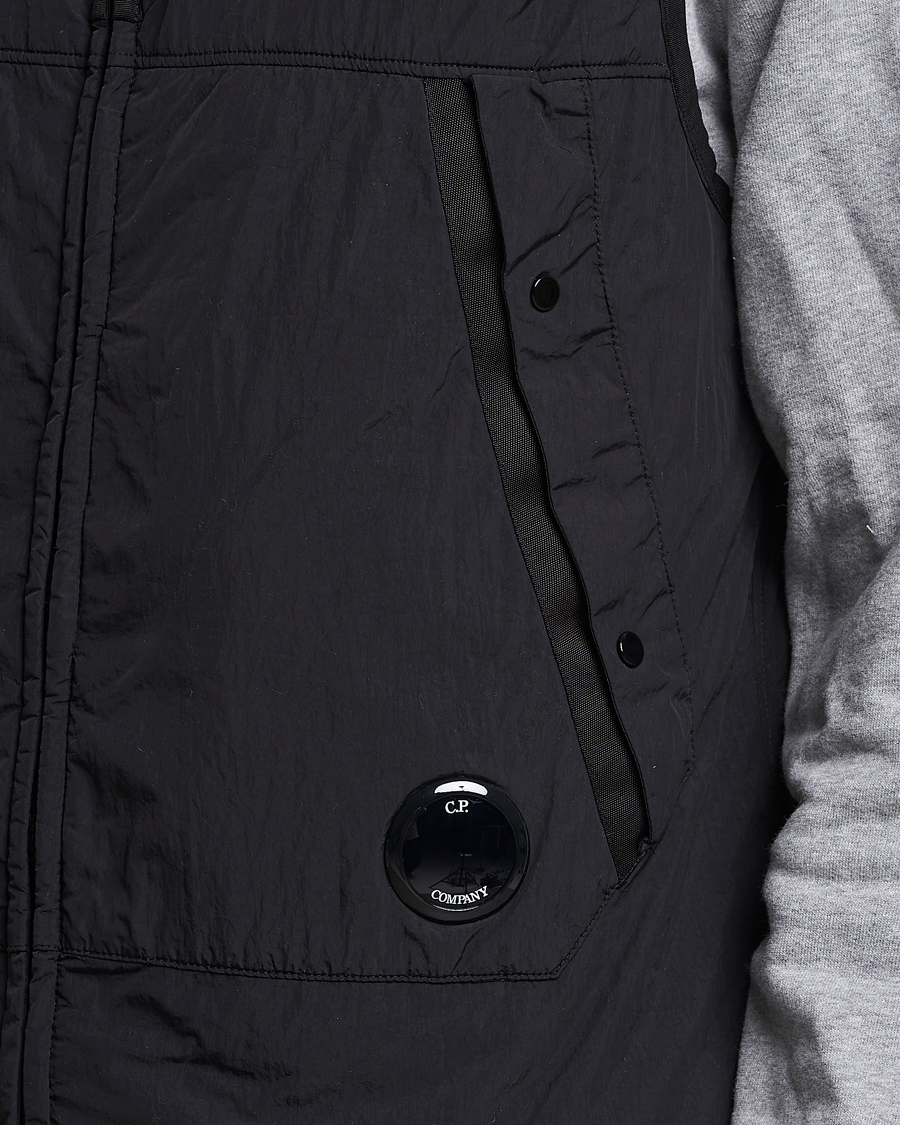 Men | C.P. Company Polartek G.D.P.Nylon Vest Black | C.P. Company | Polartek G.D.P.Nylon Vest Black