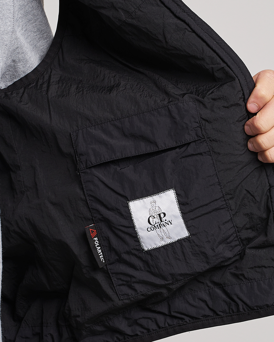 Men | C.P. Company Polartek G.D.P.Nylon Vest Black | C.P. Company | Polartek G.D.P.Nylon Vest Black