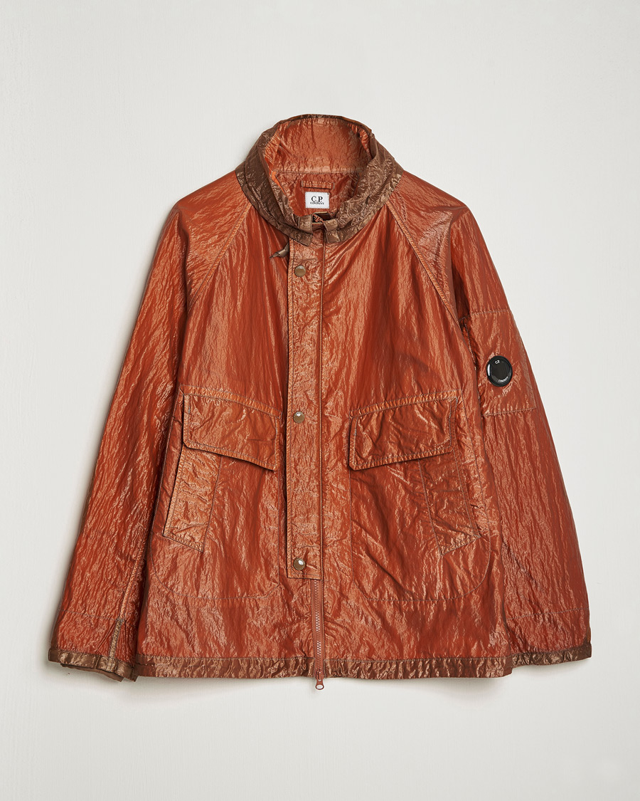 Men | Coats & Jackets | C.P. Company | Kan-D Garment Dyed Nylon Jacket Rust