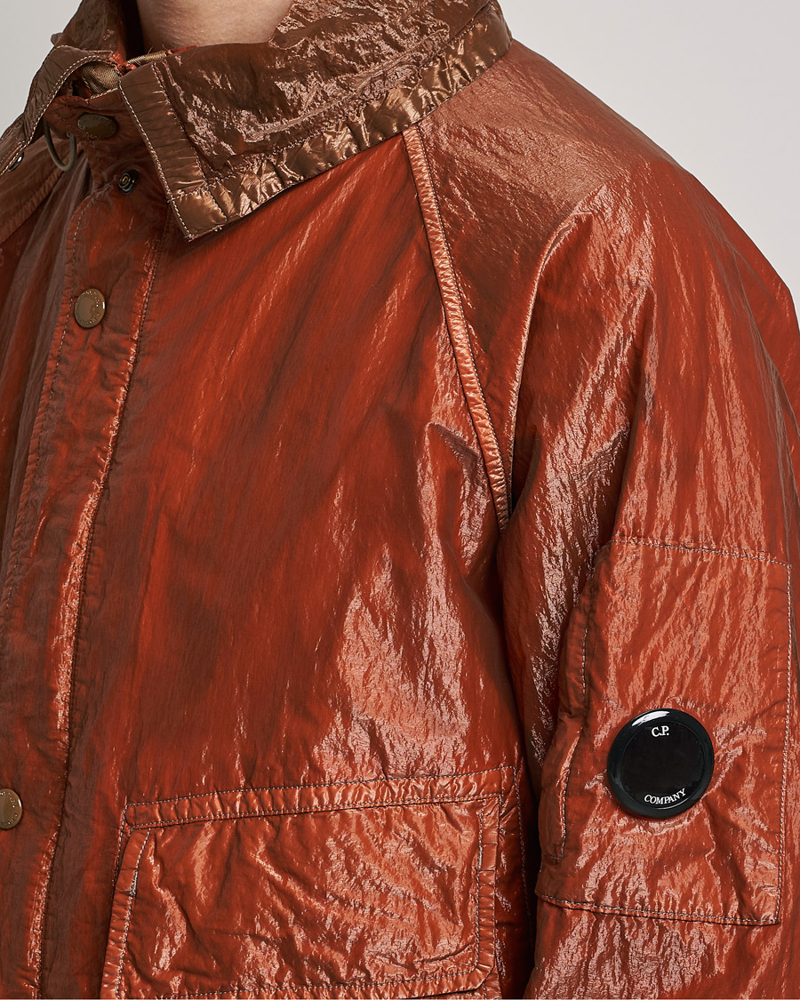 Men | Coats & Jackets | C.P. Company | Kan-D Garment Dyed Nylon Jacket Rust