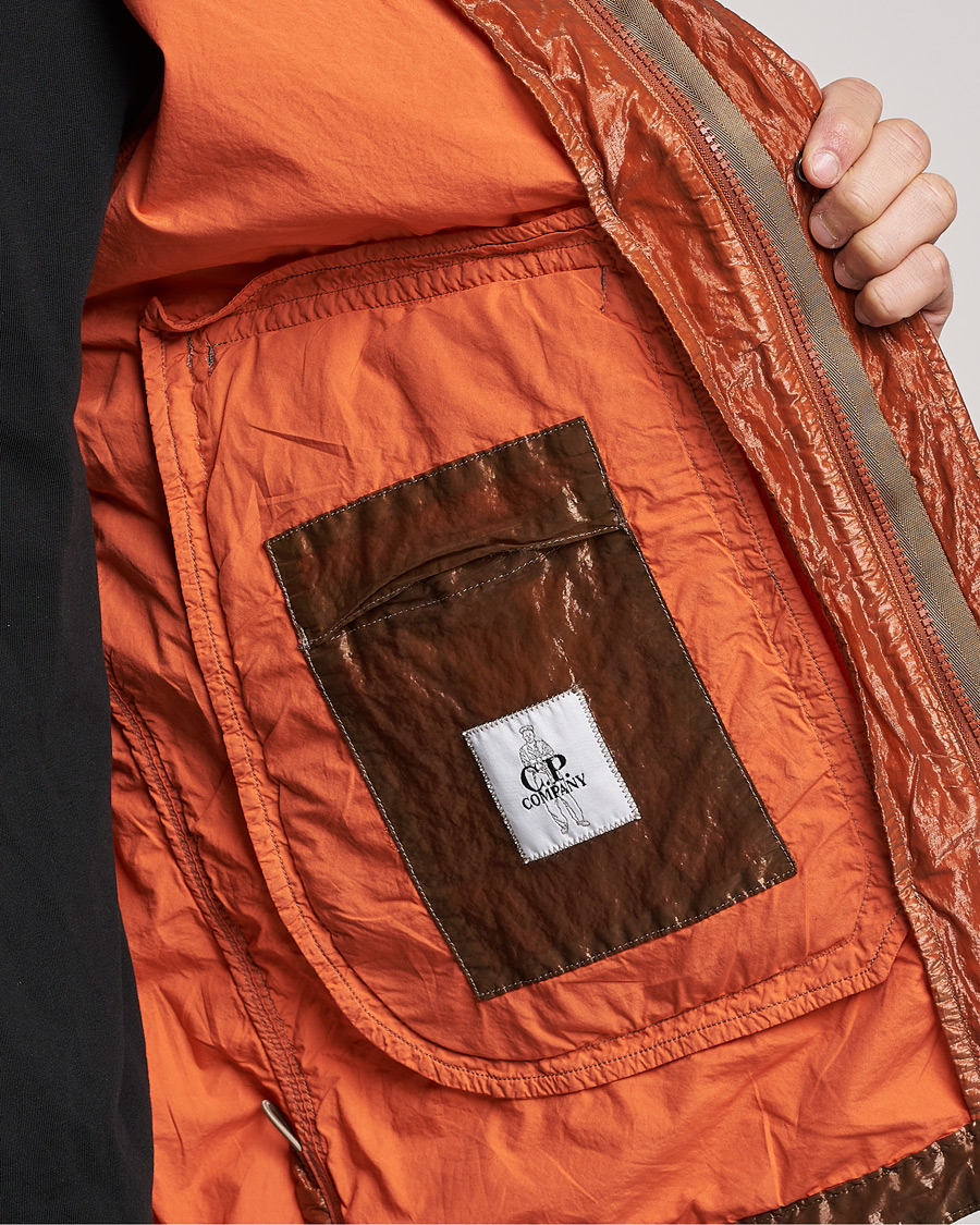 Men | Coats & Jackets | C.P. Company | Kan-D Garment Dyed Nylon Jacket Rust
