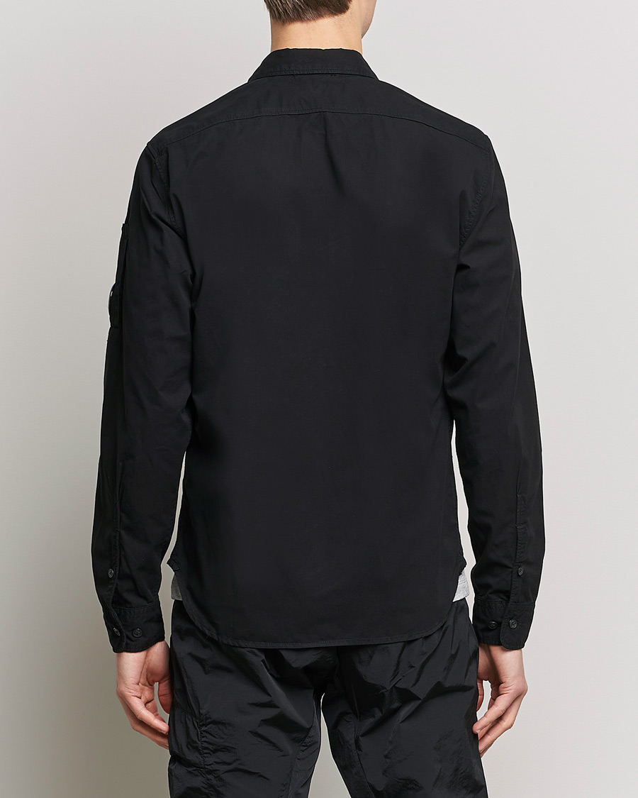 Men | Shirts | C.P. Company | Garment Dyed Gabardine Shirt Jacket Black
