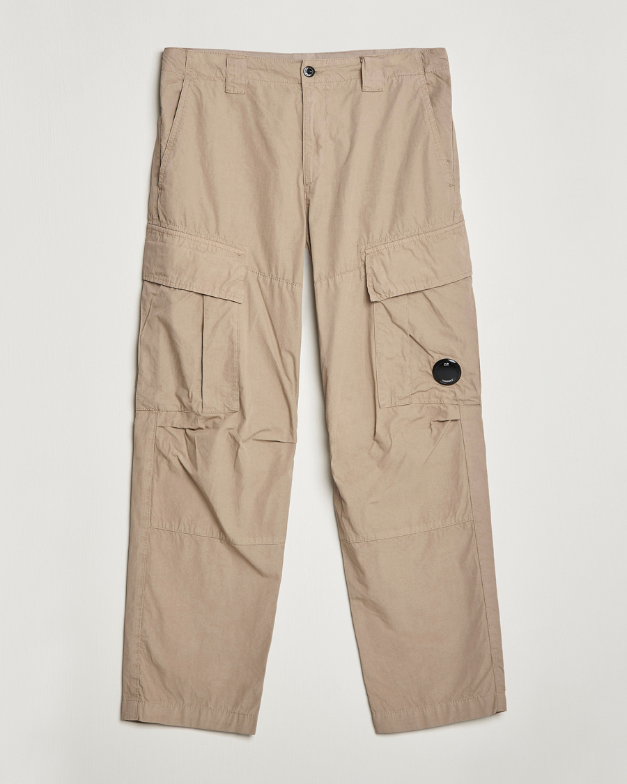 Men | Trousers | C.P. Company | Microreps No Peach Loose Fit Cargo Pants Sand