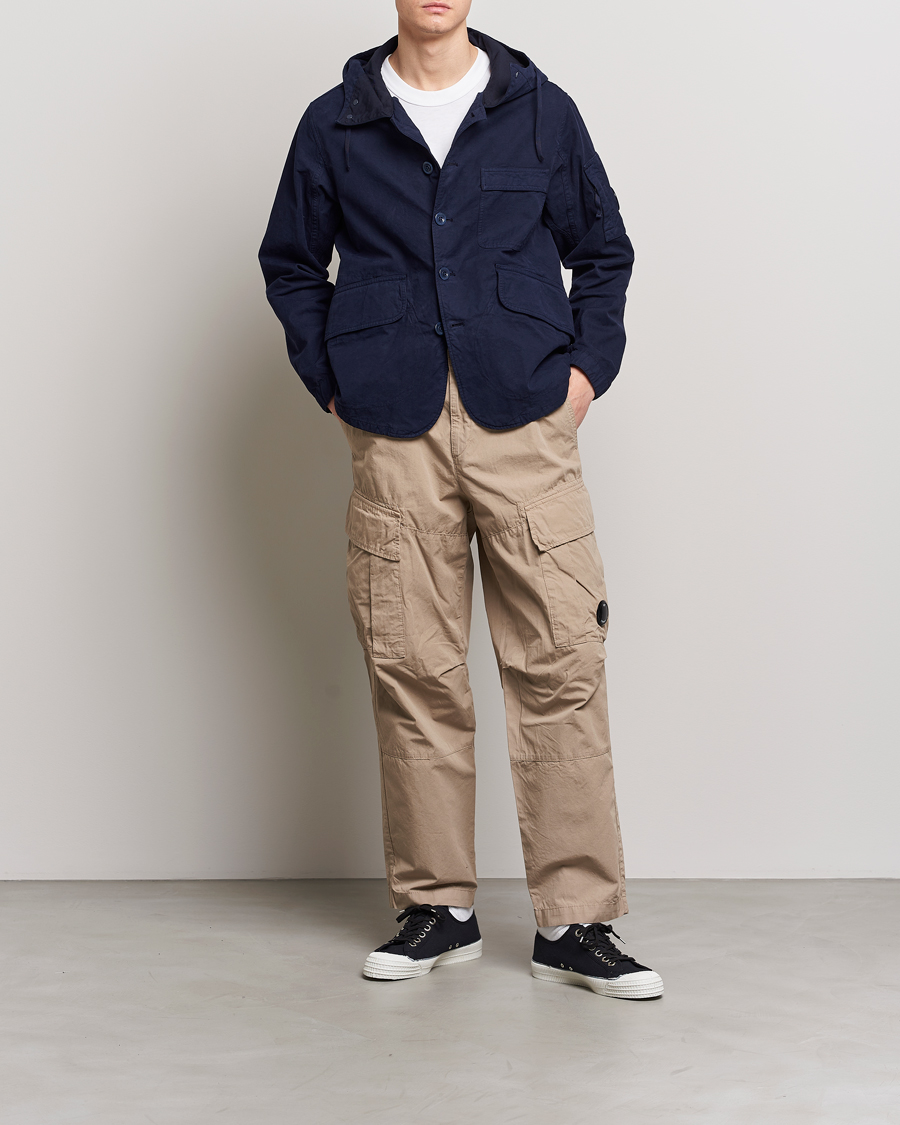 Men | Trousers | C.P. Company | Microreps No Peach Loose Fit Cargo Pants Sand