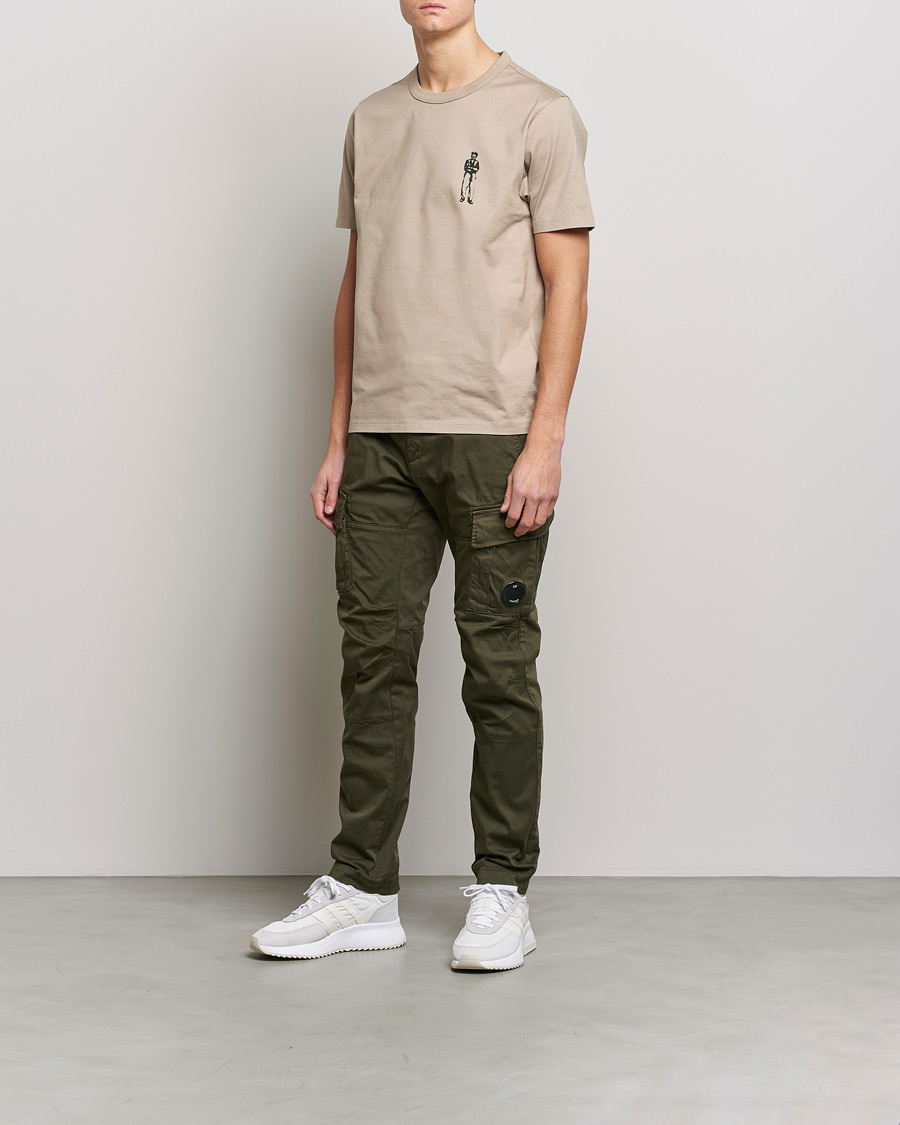 Men | Trousers | C.P. Company | Satin Stretch Cargo Pants Olive