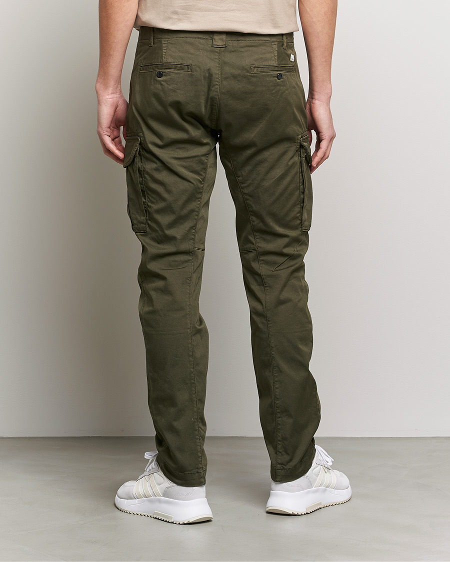 Men | Trousers | C.P. Company | Satin Stretch Cargo Pants Olive