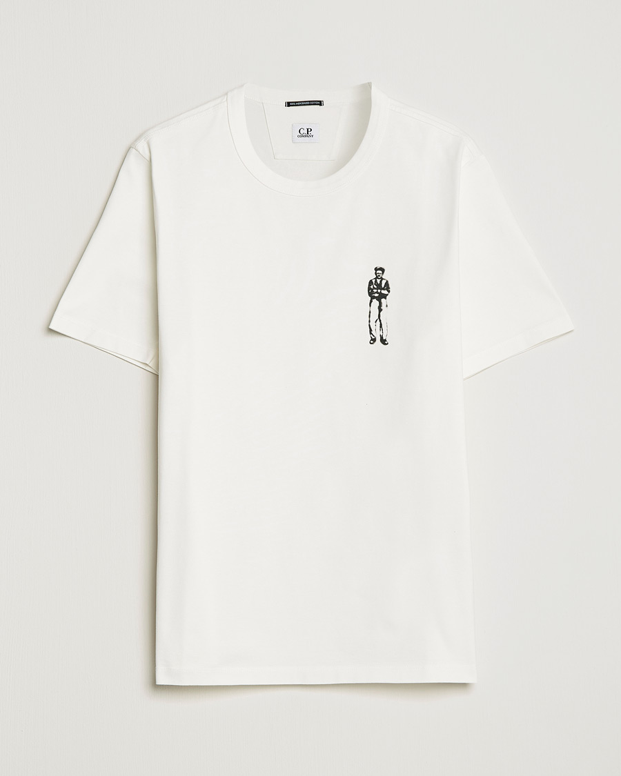 Men | T-Shirts | C.P. Company | Heavy Mercerized Cotton Printed Logo T-Shirt White