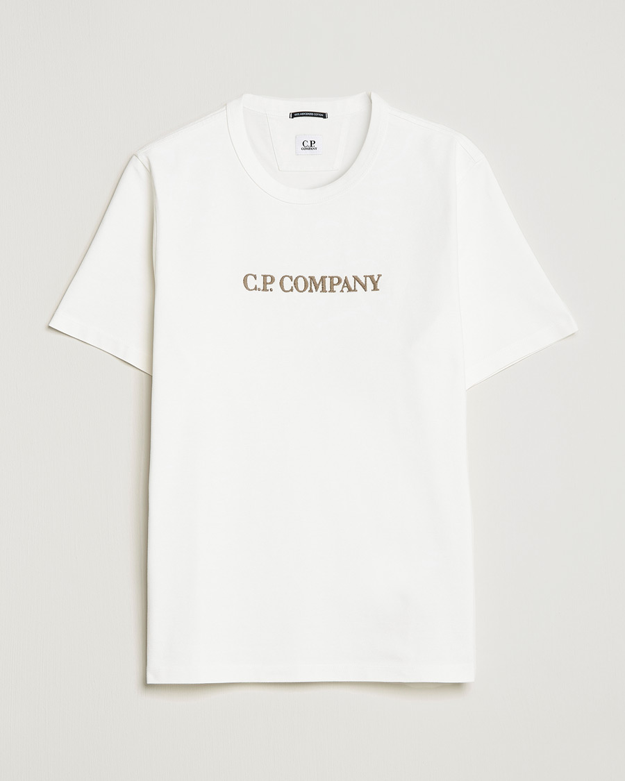 Men | T-Shirts | C.P. Company | Heavy Mercerized Cotton Logo Tee White