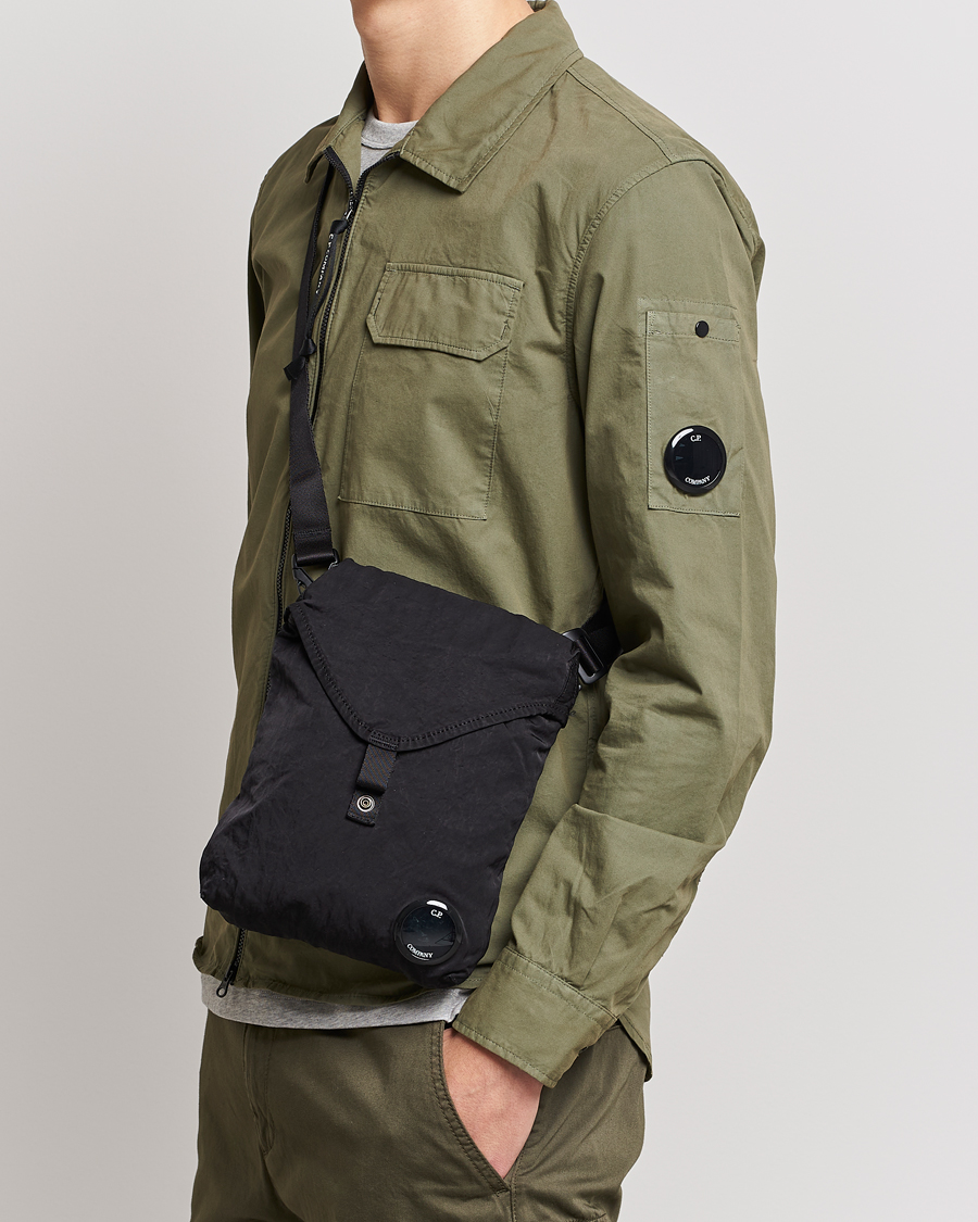 Men | Shoulder Bags | C.P. Company | Nylon B Small Shoulder Bag Black