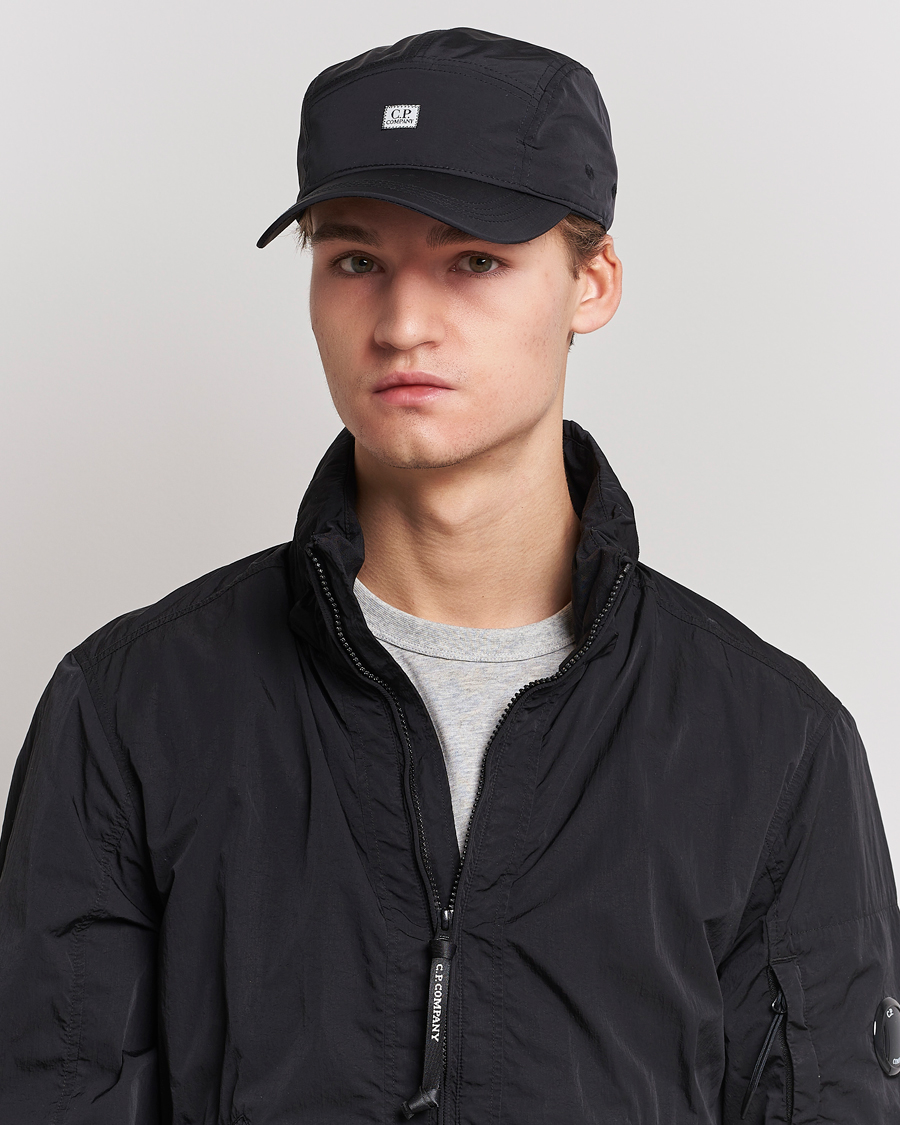 Men | Hats & Caps | C.P. Company | Chrome - R Cap Black