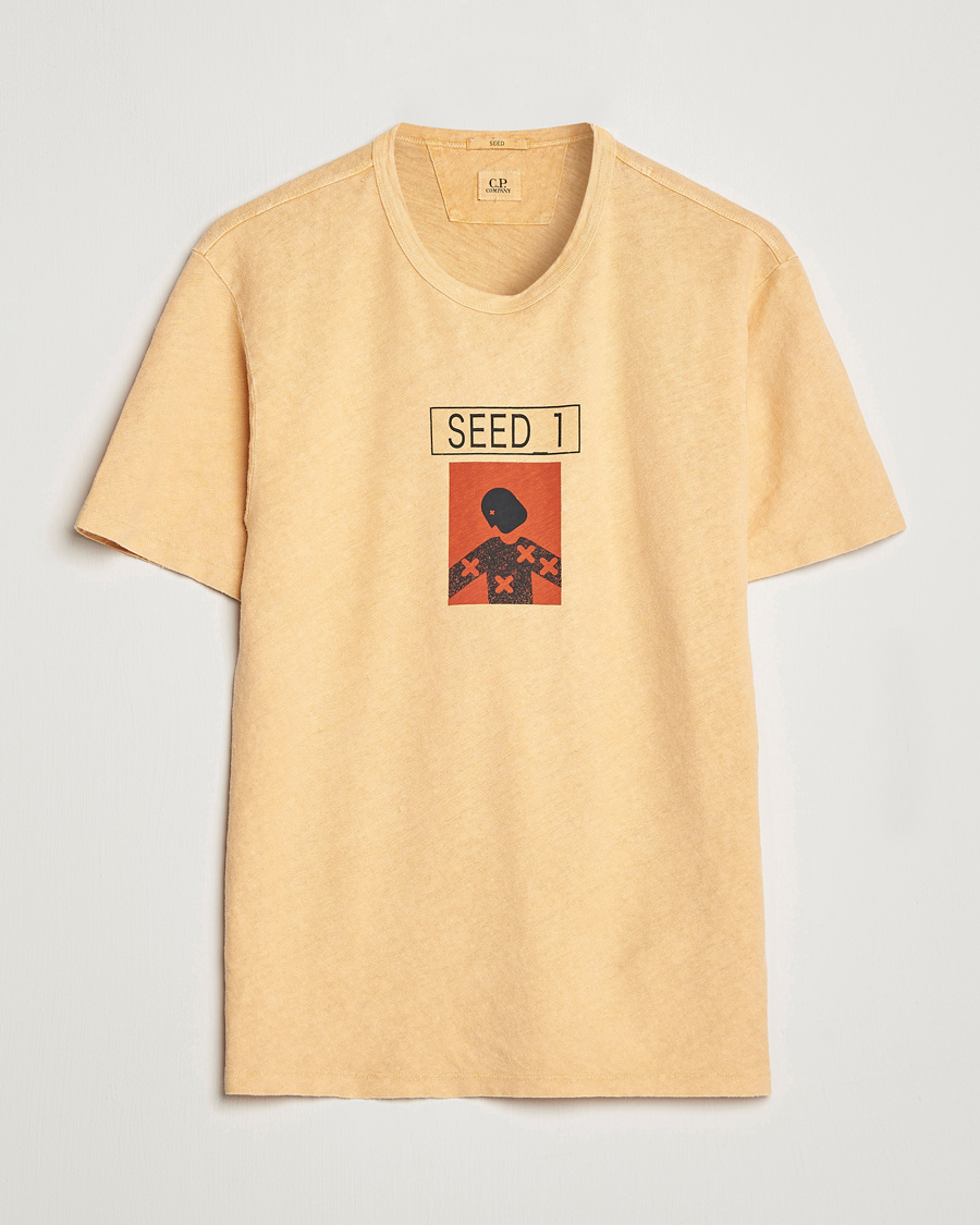 Men | T-Shirts | C.P. Company | Seed Recycled Hemp T-Shirt Orange