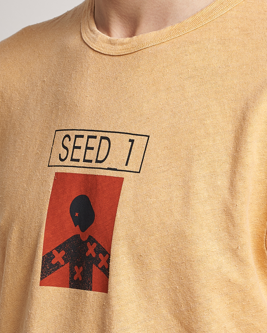 Men | T-Shirts | C.P. Company | Seed Recycled Hemp T-Shirt Orange
