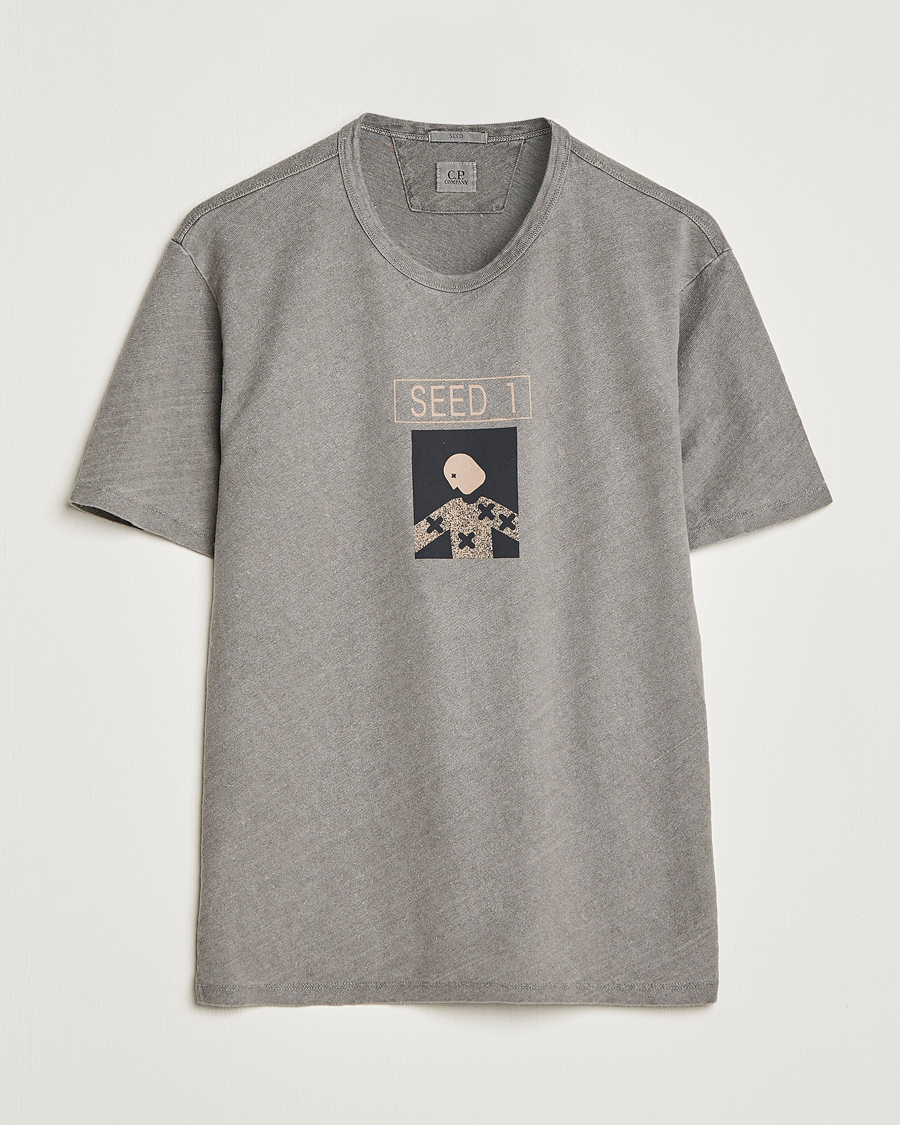 Men | T-Shirts | C.P. Company | Seed Recycled Hemp T-Shirt Grey