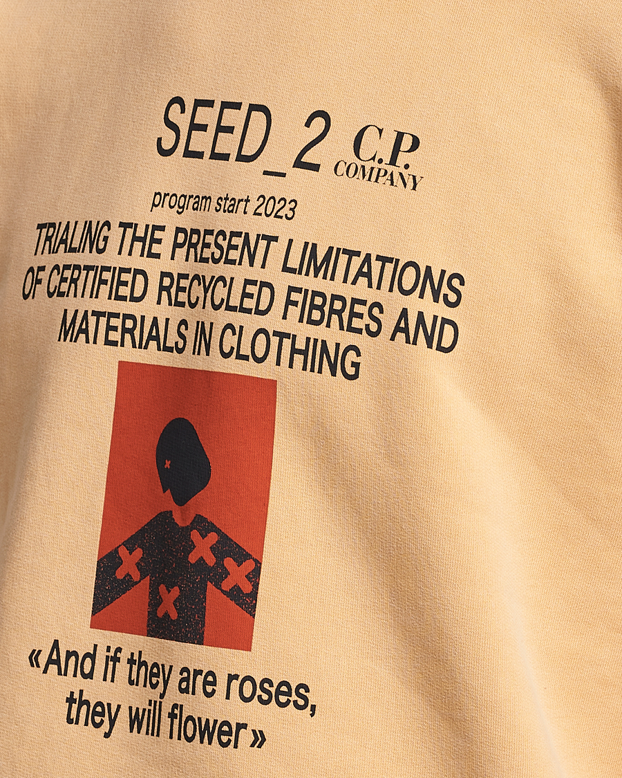 Men | Sweaters & Knitwear | C.P. Company | Recycled Cotton Sweatshirt Orange