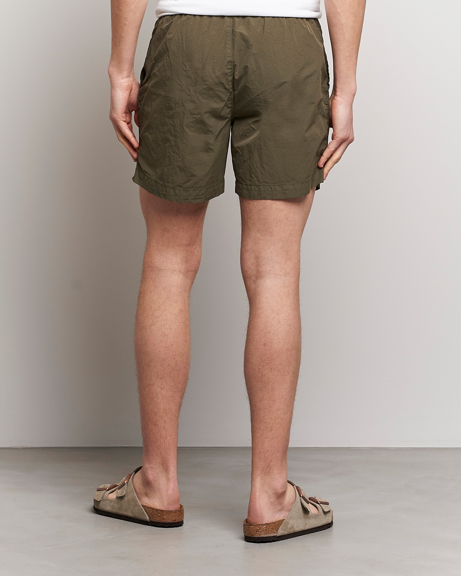 Men | Swimwear | C.P. Company | Flatt Nylon Garment Dyed Swimshorts Olive