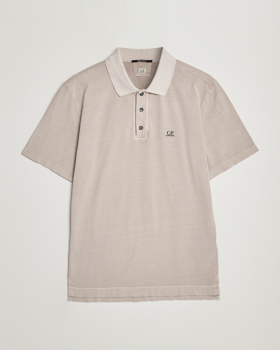 Men | Polo Shirts | C.P. Company | Old Dyed Cotton Jersey Polo Grey