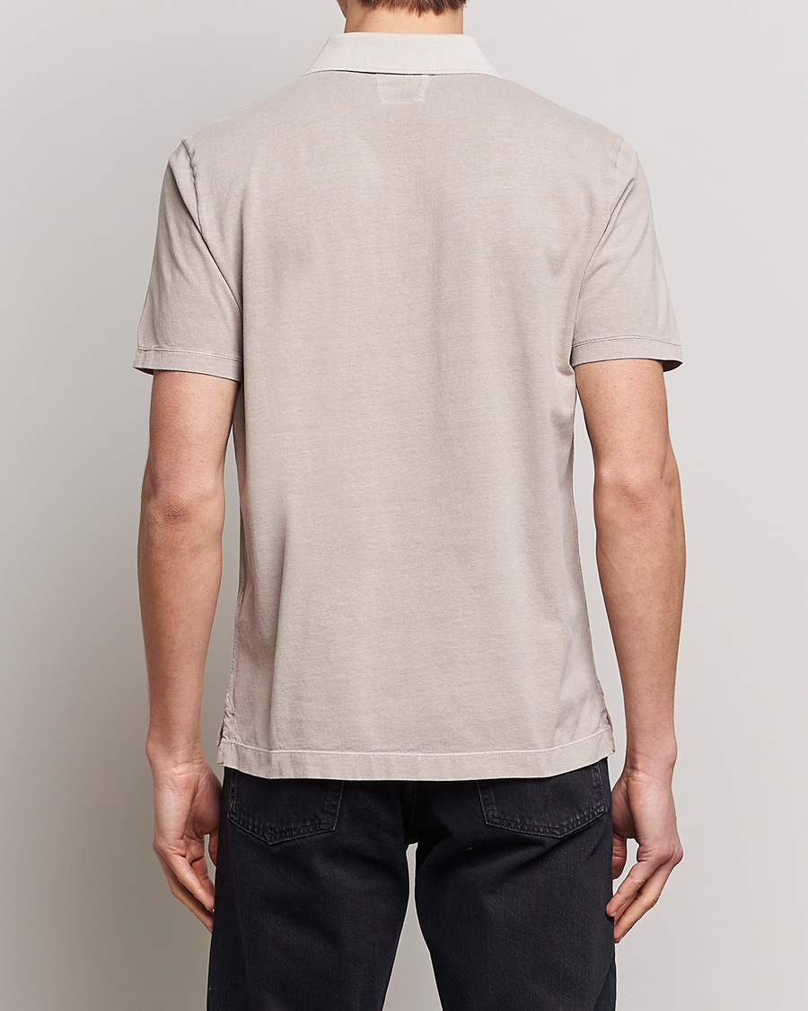 Men | Polo Shirts | C.P. Company | Old Dyed Cotton Jersey Polo Grey