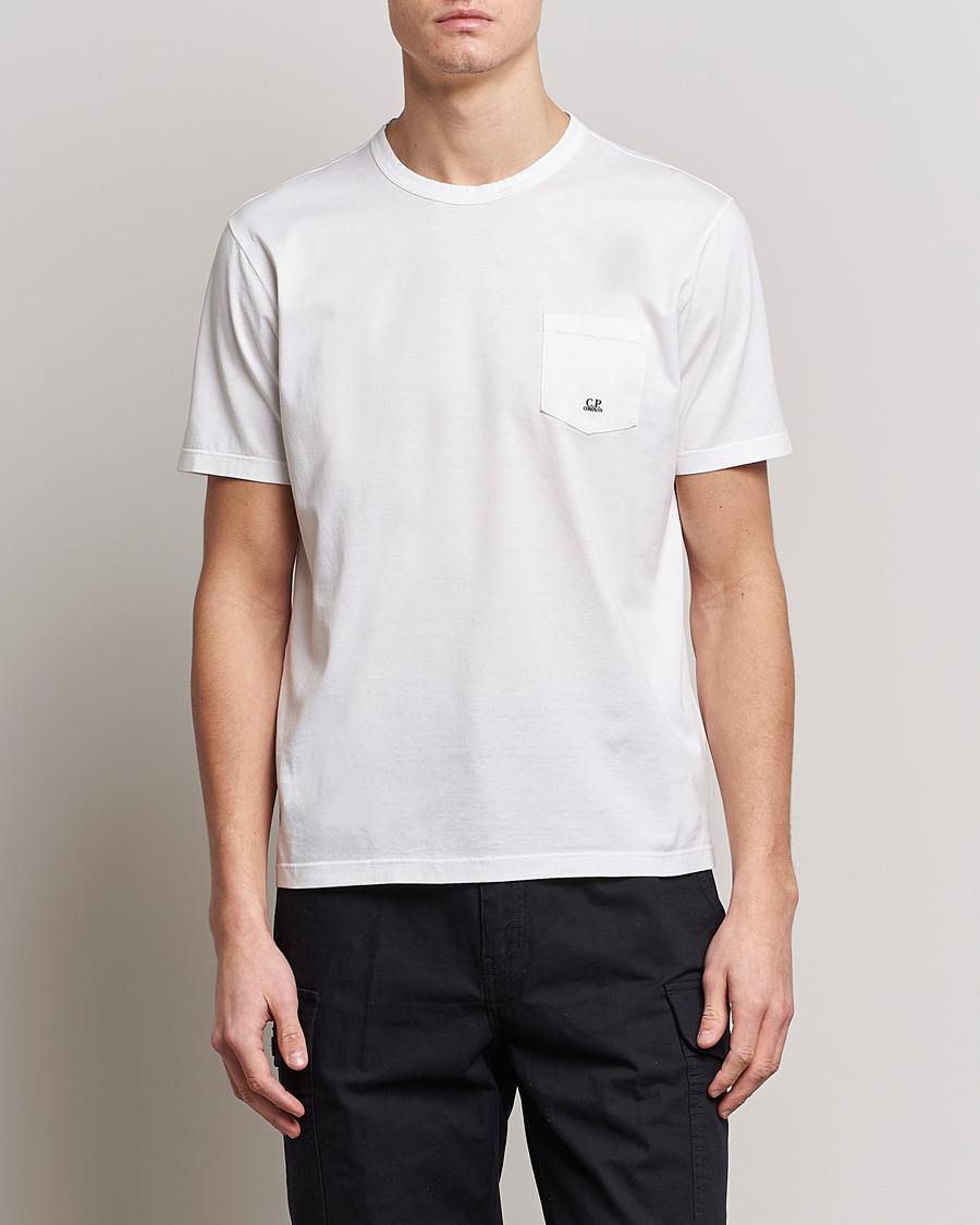 Men | T-Shirts | C.P. Company | Mercerized Cotton Pocket T-Shirt White