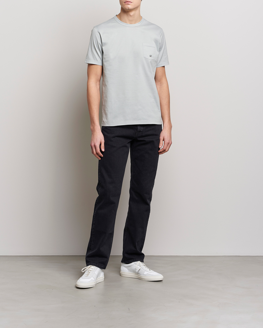 Men | T-Shirts | C.P. Company | Mercerized Cotton Pocket T-Shirt Ocean