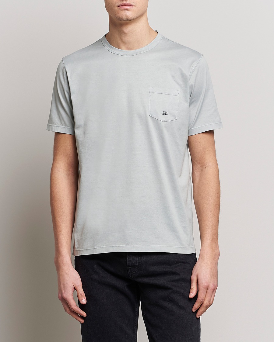 Men | C.P. Company | C.P. Company | Mercerized Cotton Pocket T-Shirt Ocean