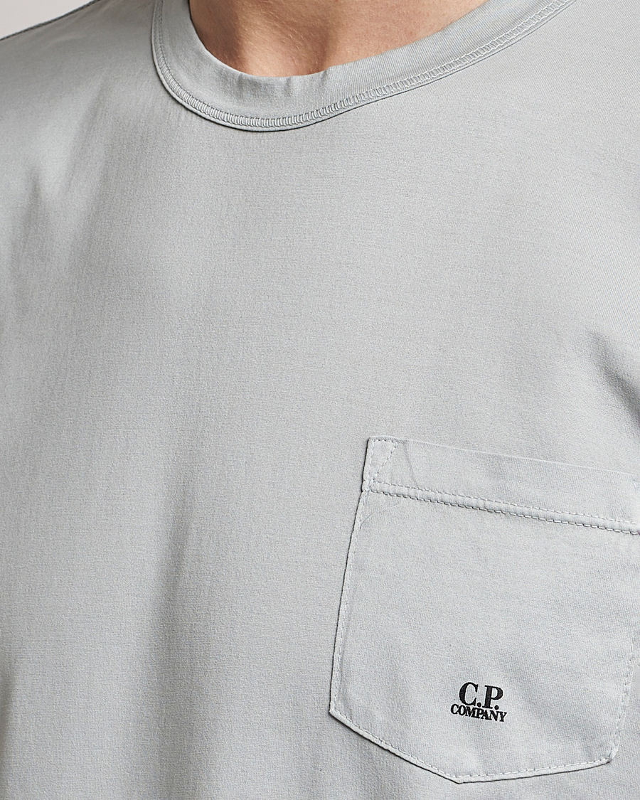 Men | T-Shirts | C.P. Company | Mercerized Cotton Pocket T-Shirt Ocean