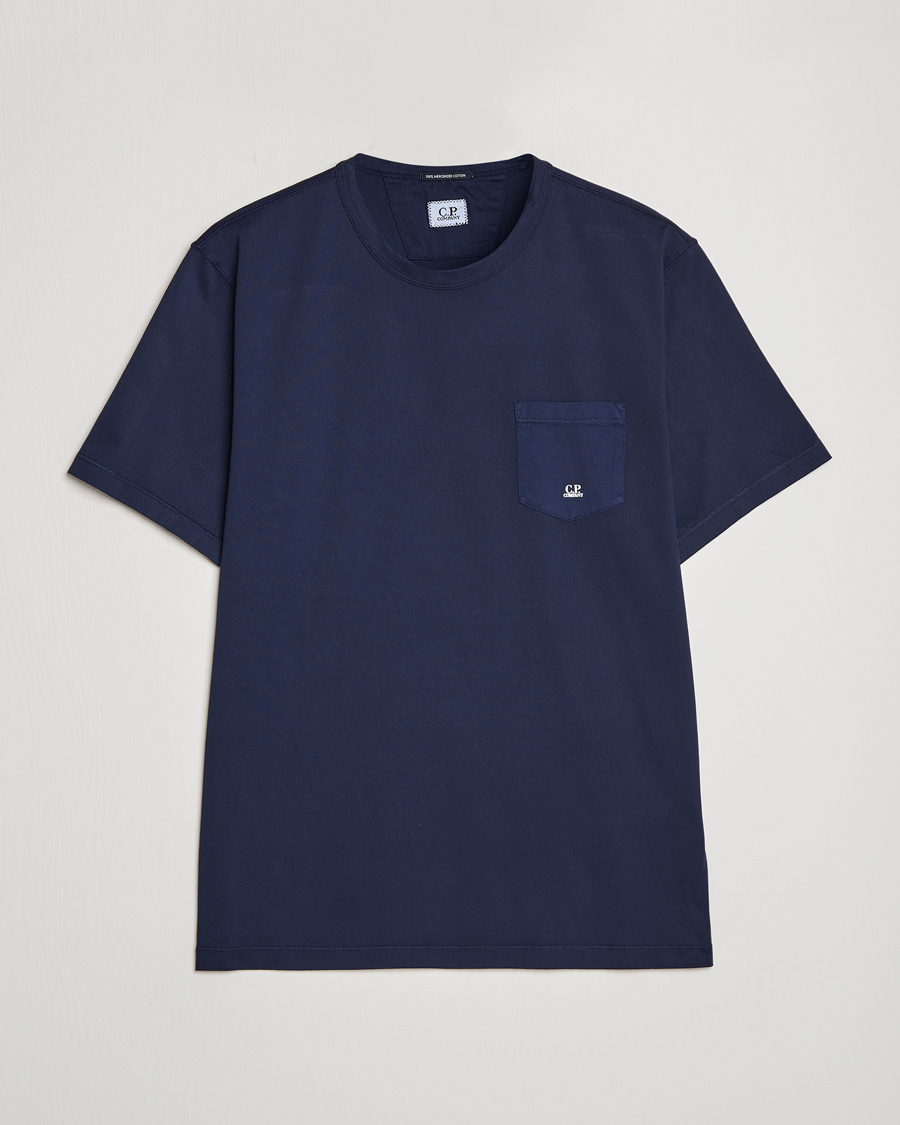 Men | T-Shirts | C.P. Company | Mercerized Cotton Pocket T-Shirt Navy
