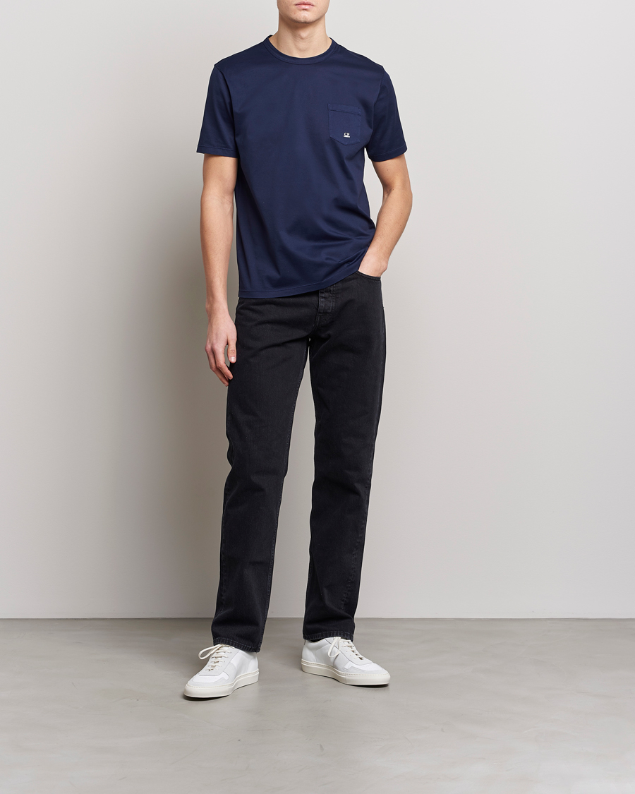 Men | T-Shirts | C.P. Company | Mercerized Cotton Pocket T-Shirt Navy