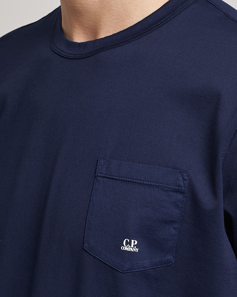 Men | T-Shirts | C.P. Company | Mercerized Cotton Pocket T-Shirt Navy