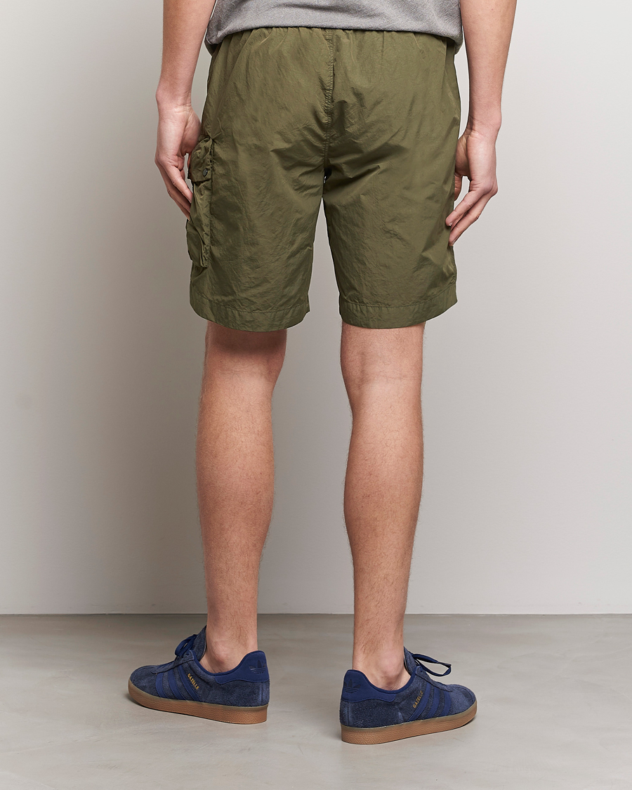 Men | Shorts | C.P. Company | Flatt Nylon Garment Dyed Shorts Olive