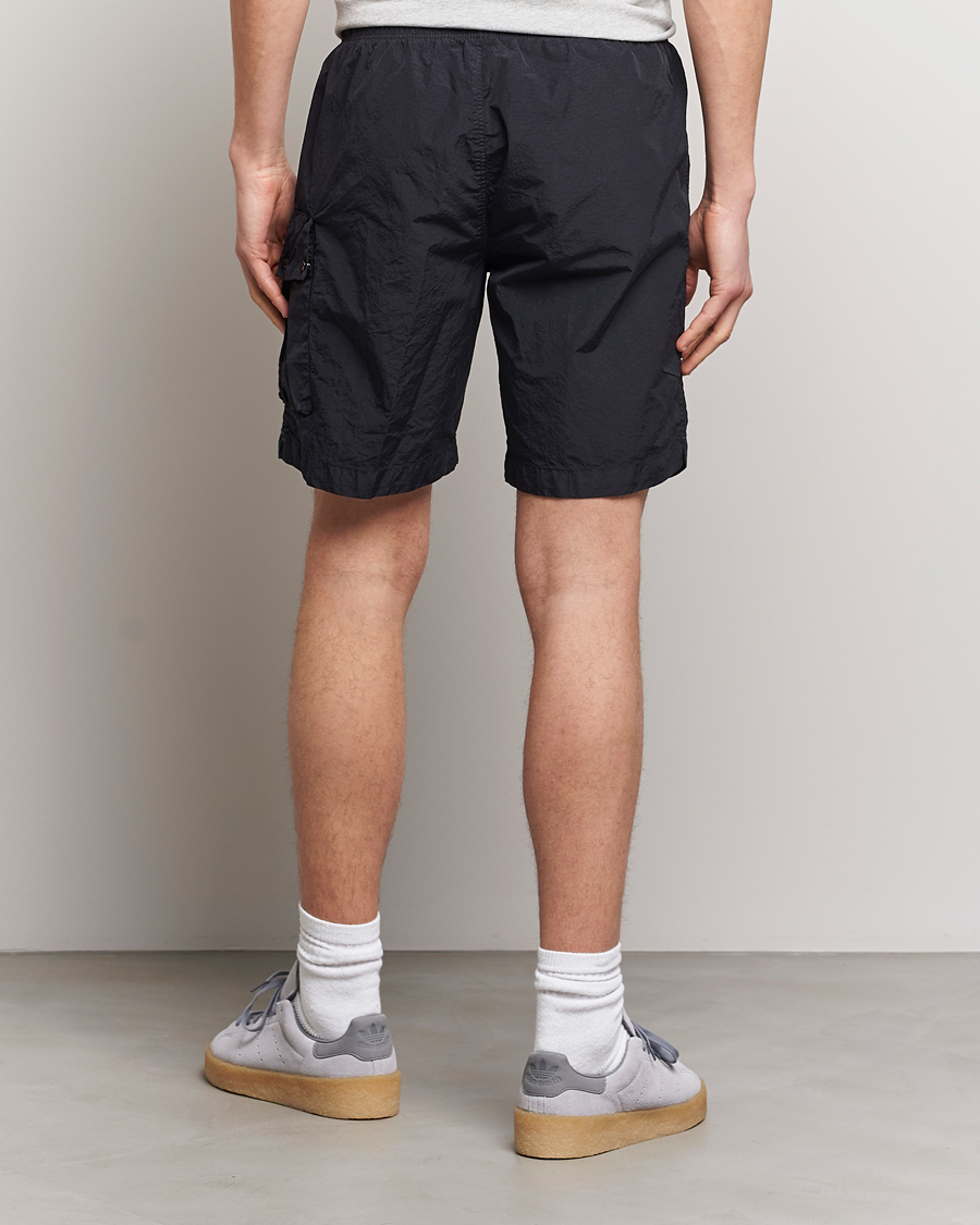 Men | Shorts | C.P. Company | Flatt Nylon Garment Dyed Shorts Black